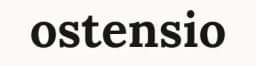Ostensio logo